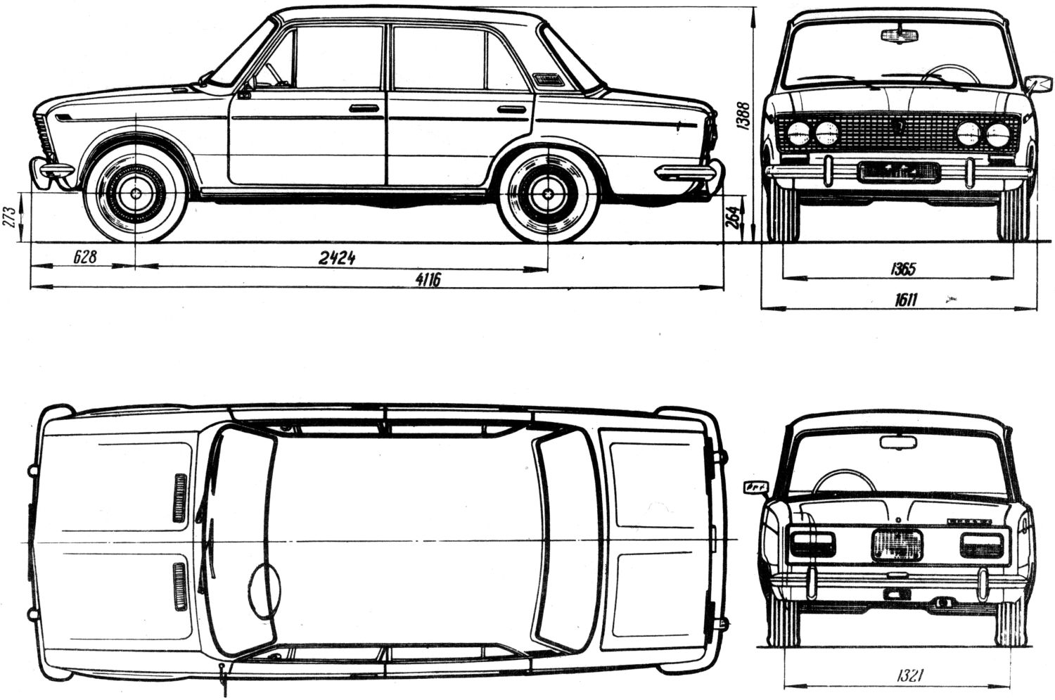 Ваз габариты машины. ВАЗ 2106 чертеж. Чертёж Жигули 2107. ВАЗ-2106 "Жигули" черчежи. Габариты ВАЗ 2107.